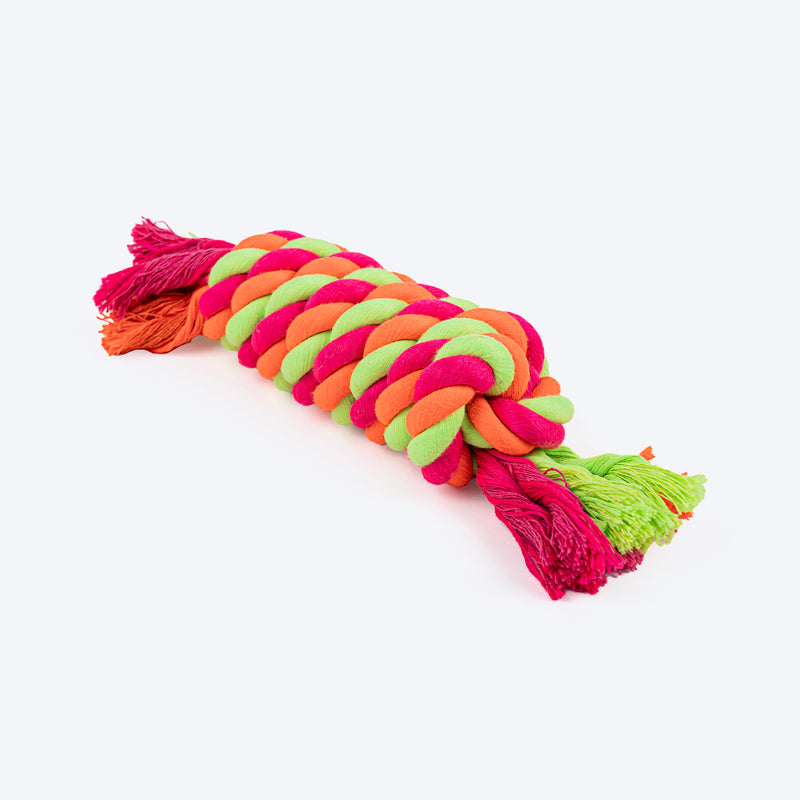 HUFT Tuggables Rope Toy For Dog - Multicolor - Heads Up For Tails