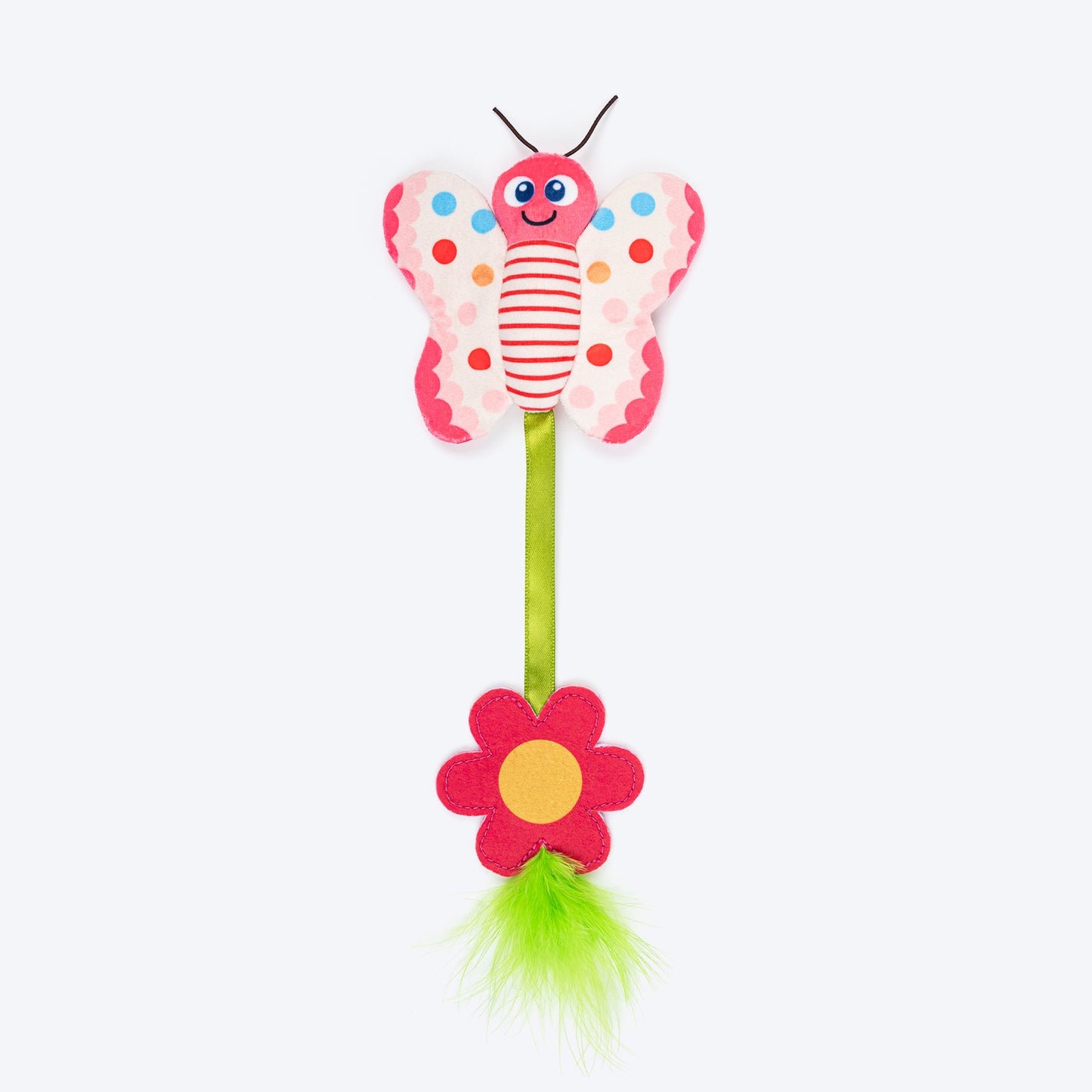HUFT Flufferfly Plush Toy With Catnip For Cat - Multicolor - Heads Up For Tails