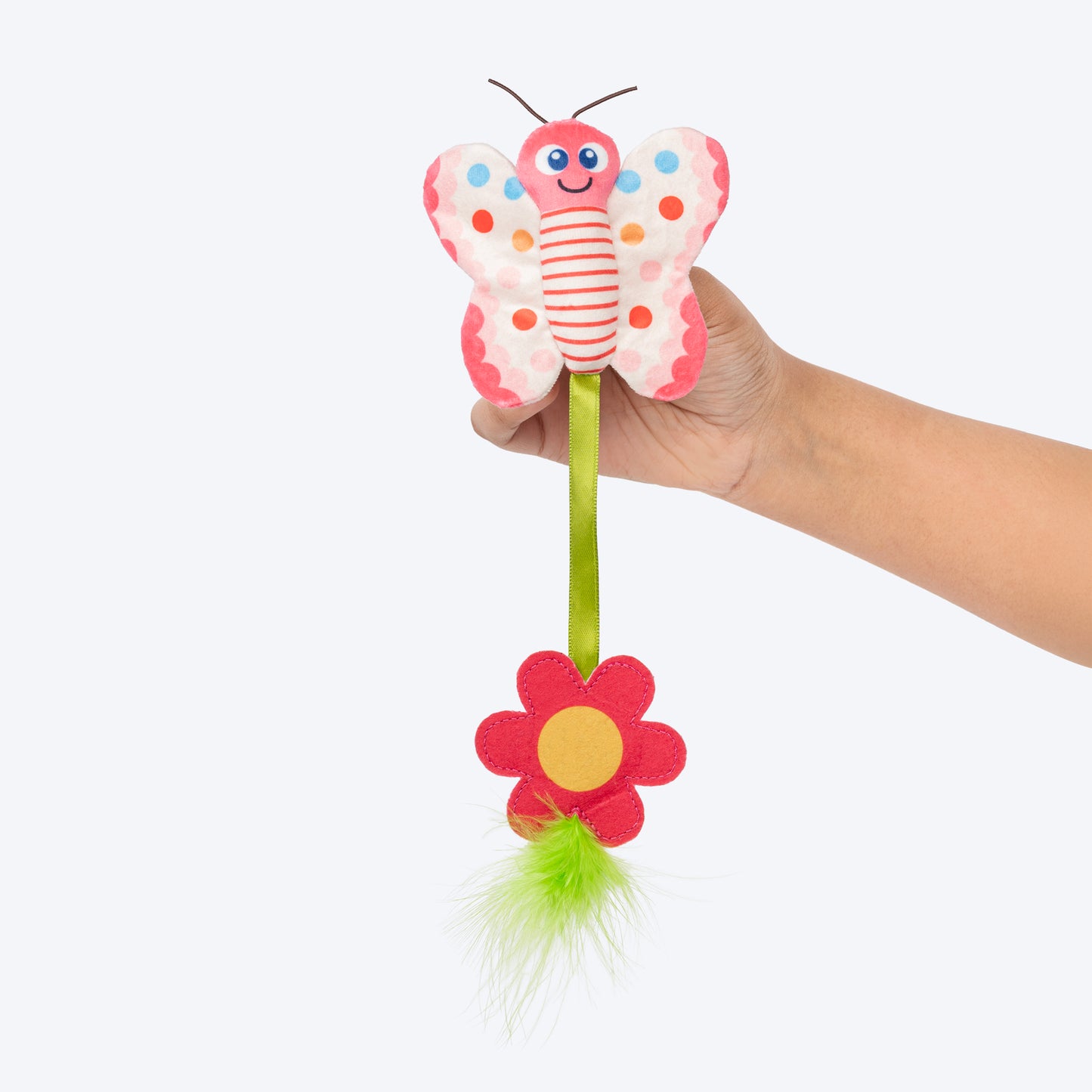 HUFT Flufferfly Plush Toy With Catnip For Cat - Multicolor - Heads Up For Tails