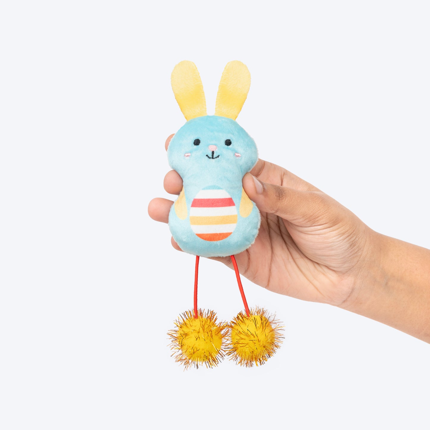 HUFT Hoppity Plush Toy With Catnip For Cat - Multicolor - Heads Up For Tails