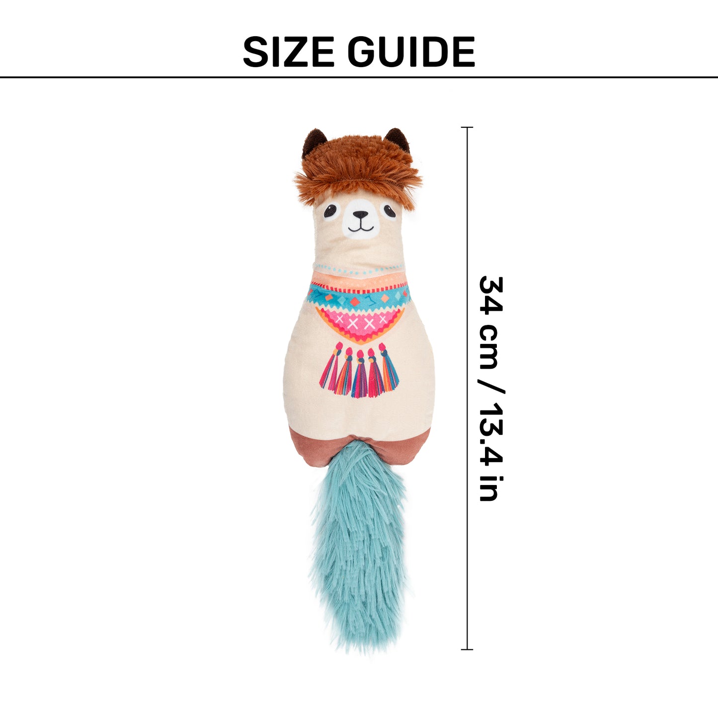 HUFT Miss Camella Plush Toy With Catnip For Cat - Multicolor - Heads Up For Tails