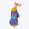 HUFT Wag More Worry Less Colour Block Hoodie Pet Sweatshirt - Blue - Heads Up For Tails