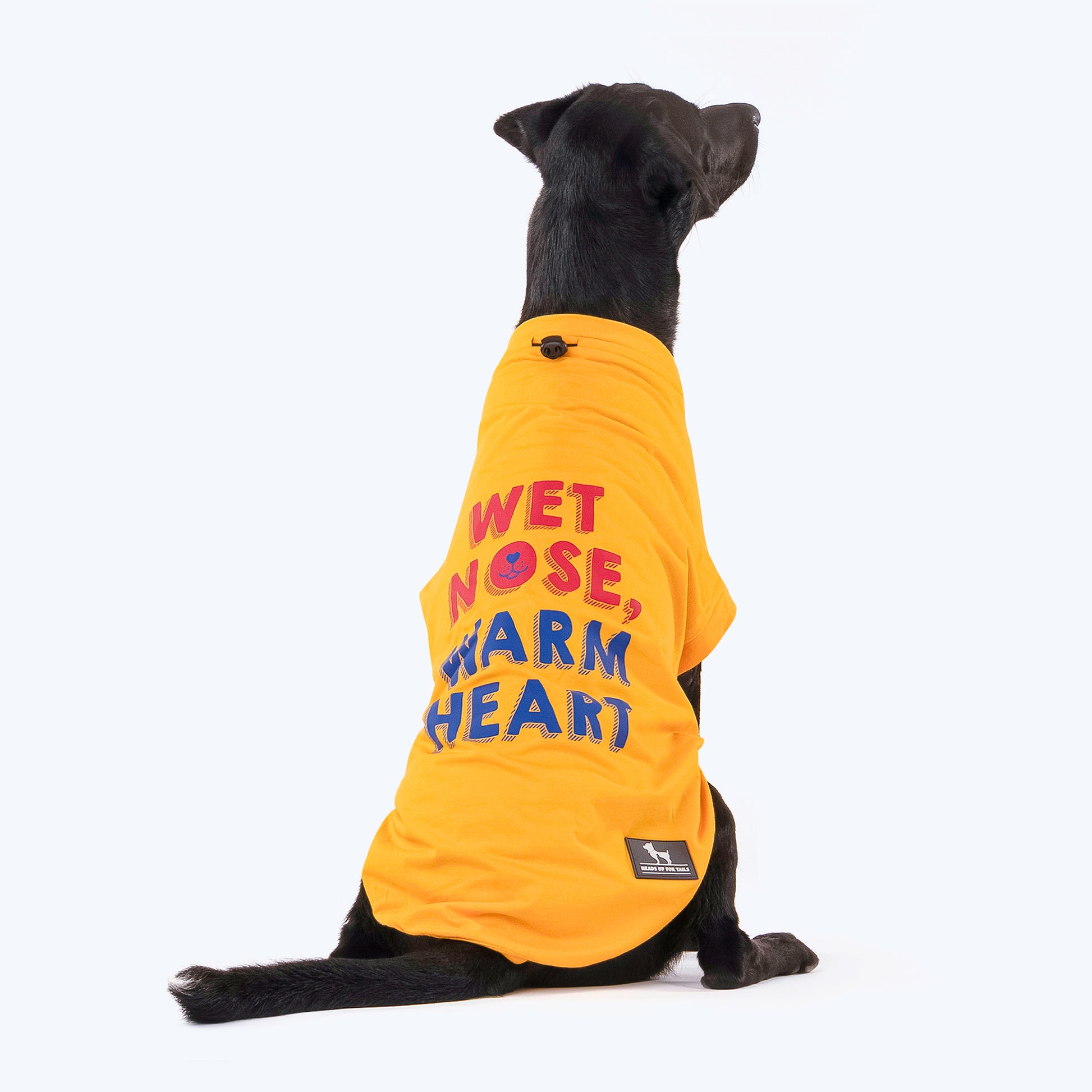 HUFT Wet Nose, Warm Heart T-shirt For Dogs - Yellow - Heads Up For Tails