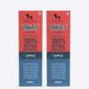 HUFT Yakies Vegetarian Natural Chew Bone - Apple - Heads Up For Tails