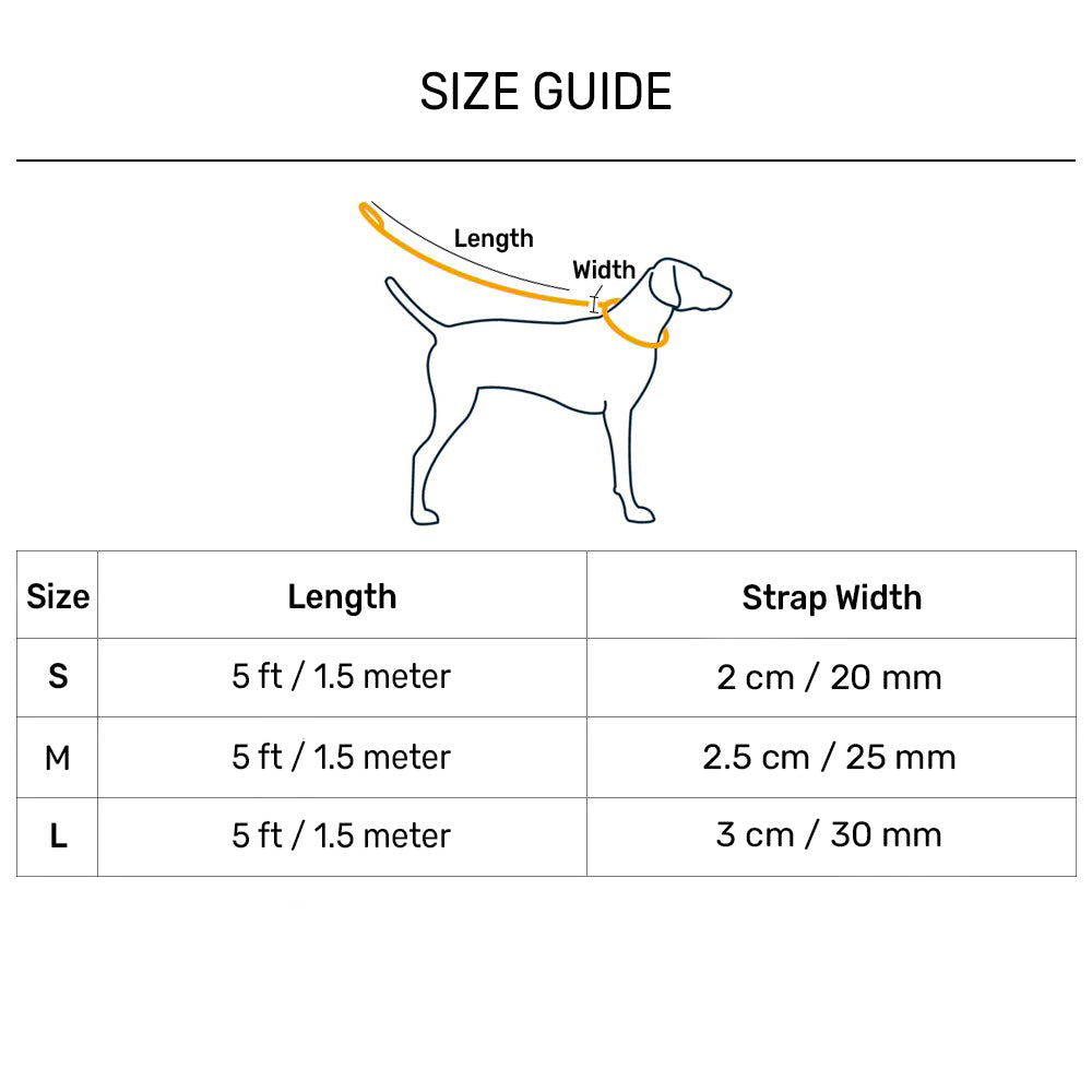 HUFT Personalised Basics Leash For Dog - Cobalt Blue - Heads Up For Tails