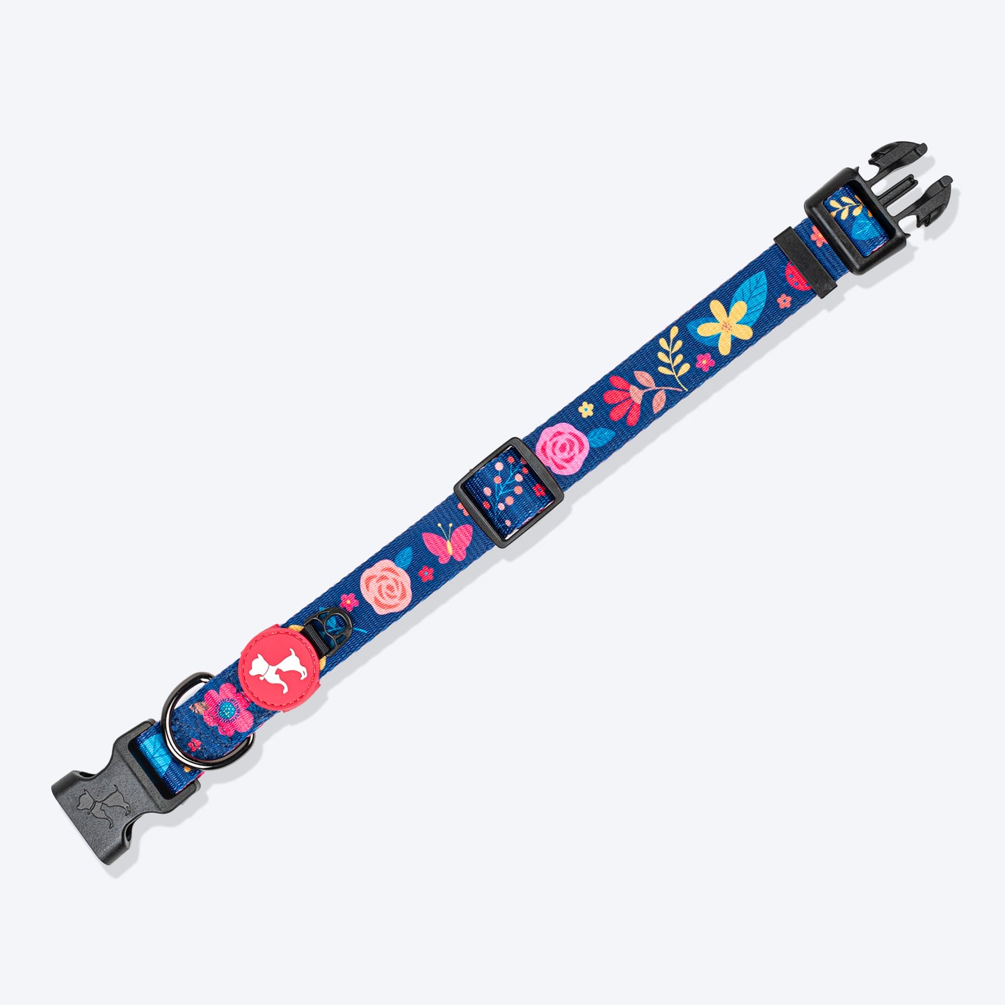 HUFT Bloomscape Collar For Dog - Navy - Heads Up For Tails