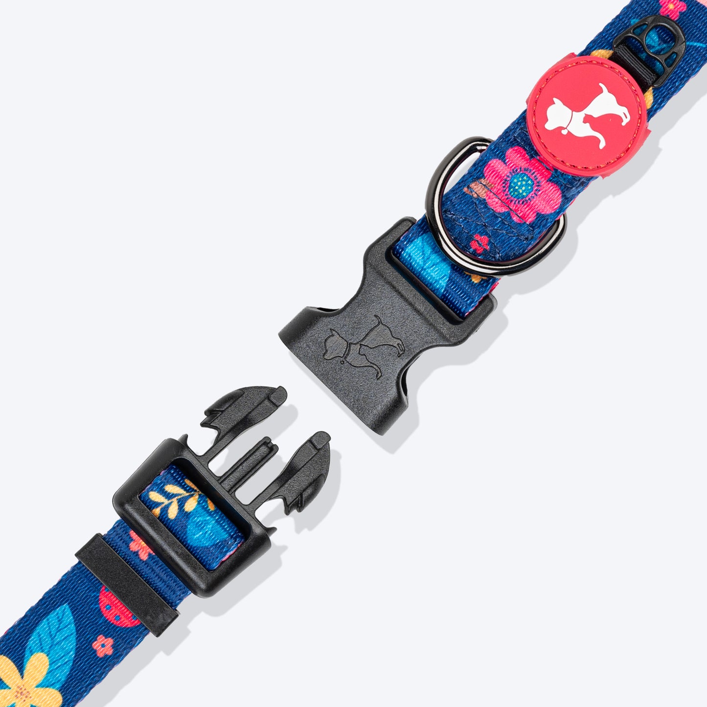 HUFT Bloomscape Collar For Dog - Navy - Heads Up For Tails