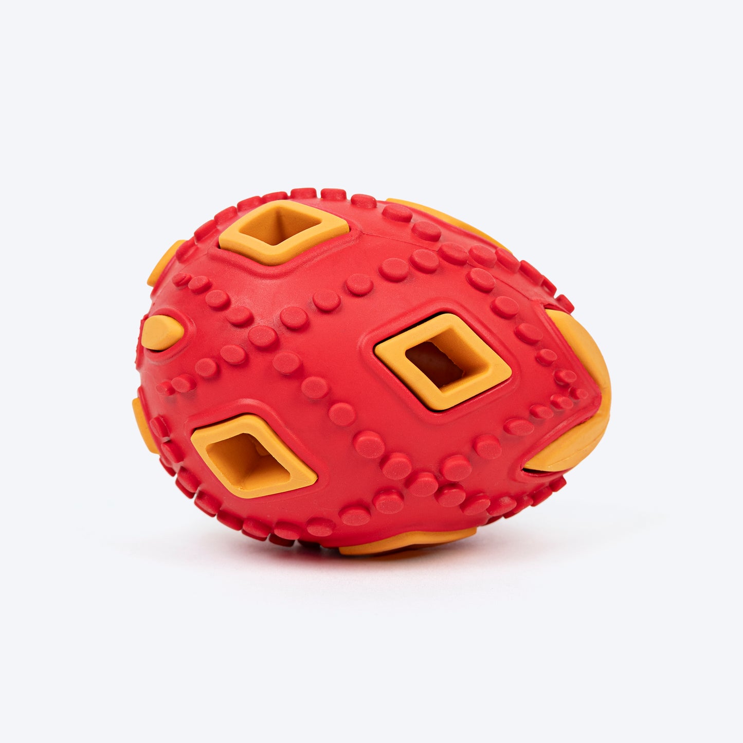 HUFT Chewtastic Eggs-Tra Chew Toy For Dog - Red & Yellow - Heads Up For Tails