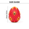 HUFT Chewtastic Eggs-Tra Chew Toy For Dog - Red & Yellow - Heads Up For Tails