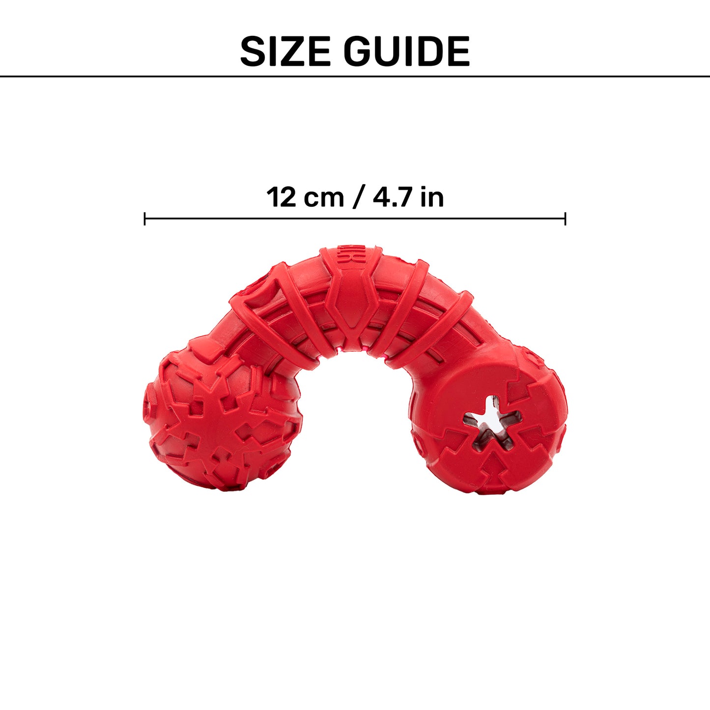 HUFT Chewtastic Mighty Multipurpose Bone Chew Toy For Dog - Red_04