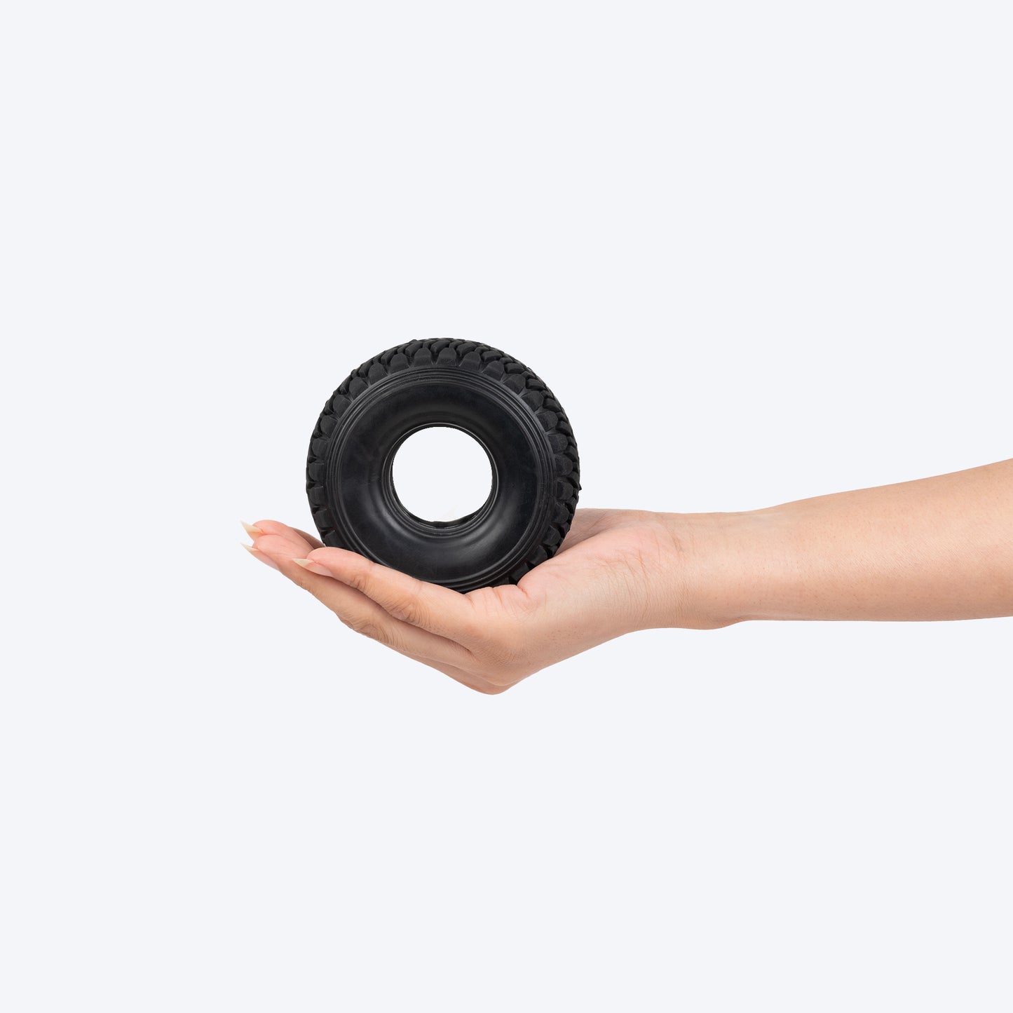 HUFT Chewtastic Spin-N-Chew Dog Toy- Black - M - Heads Up For Tails