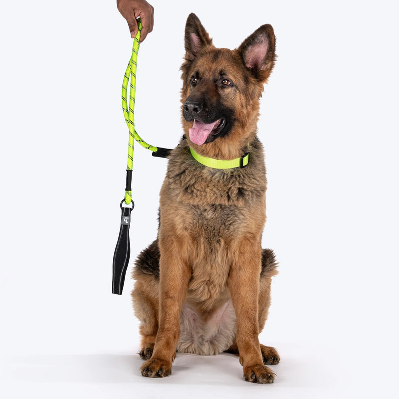 HUFT Classic Rope Leash For Dog - Neon Green - M - 5 ft_03