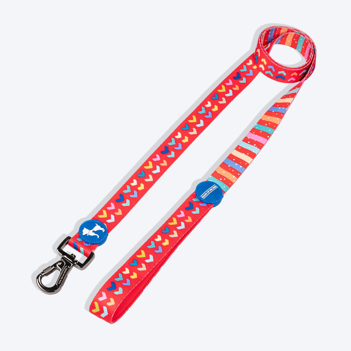 HUFT Heart to Heart Leash For Dog - Red - Heads Up For Tails