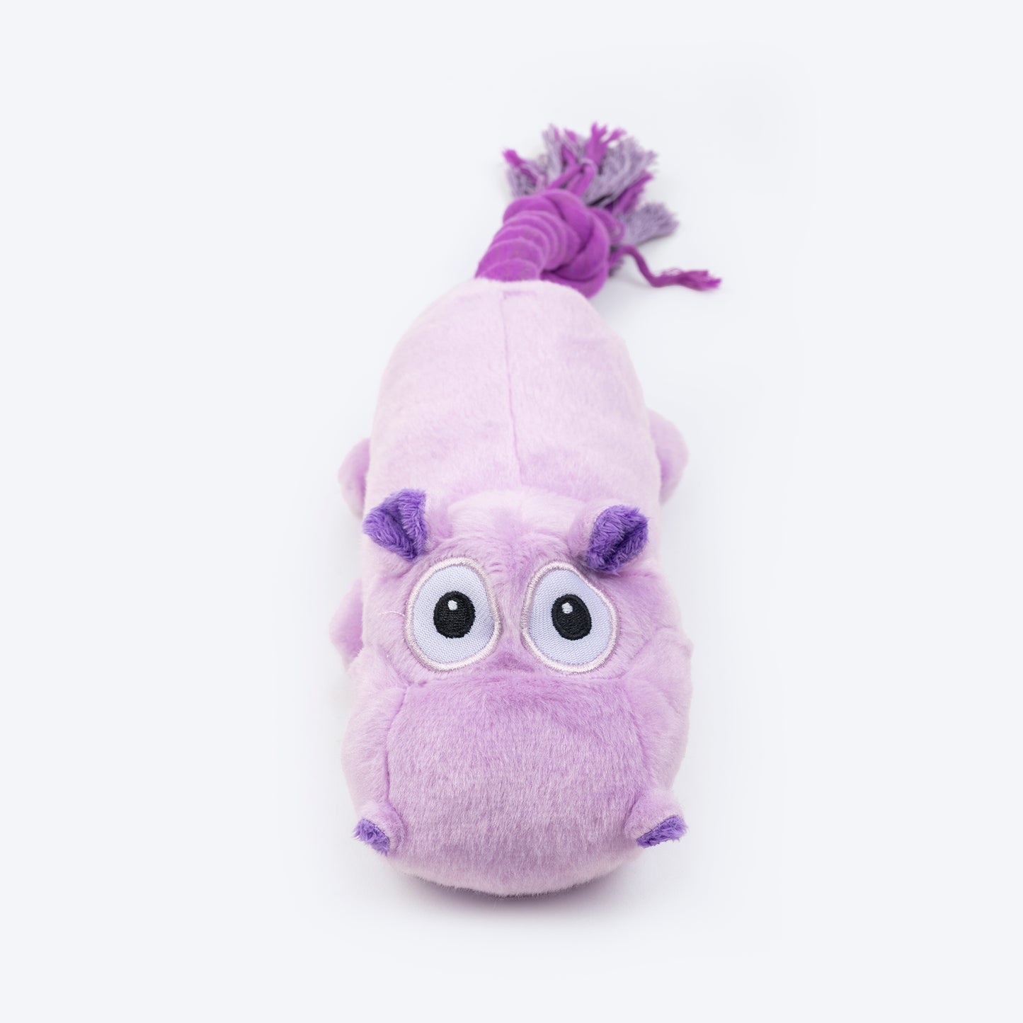 HUFT Hip Hip Hippo Squeaky Plush Toy For Dog - Lavender_03