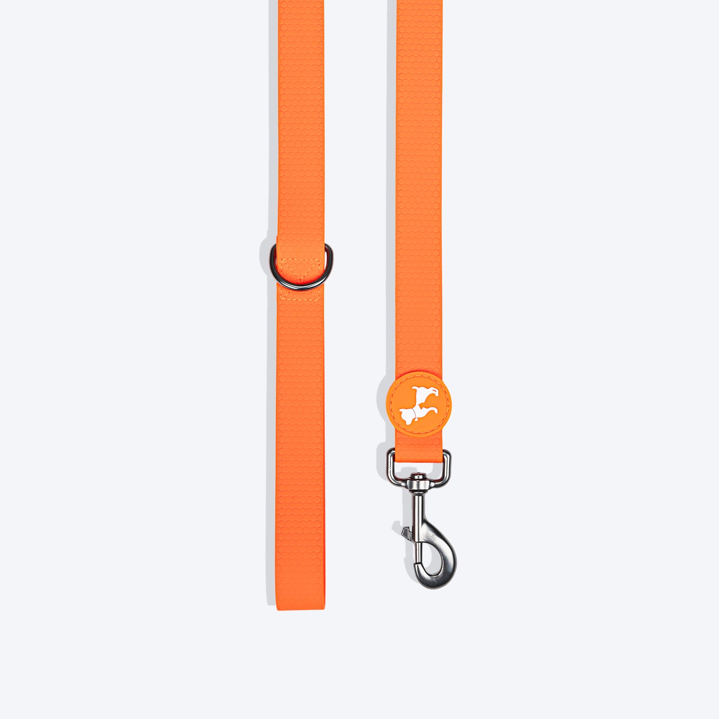 HUFT Hive Harmony Waterproof Collar and Leash Set For Dog - Orange - Heads Up For Tails