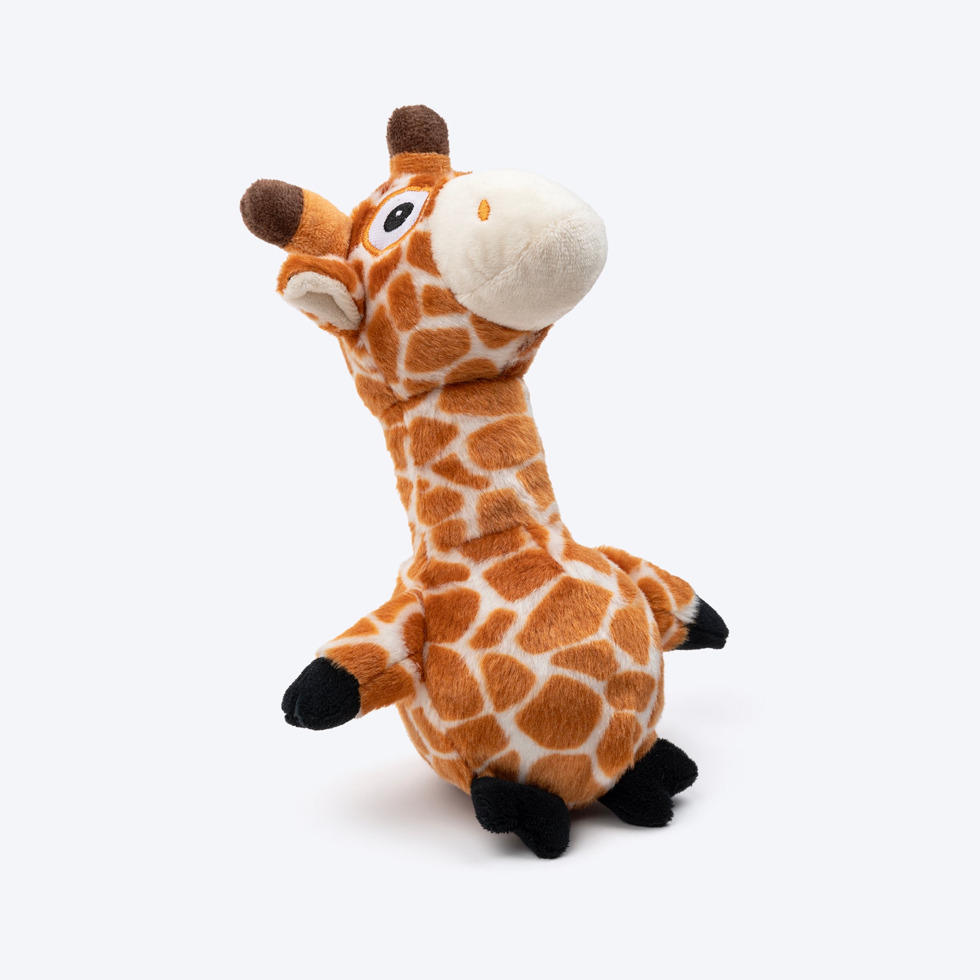 HUFT Jerry The Giraffe Squeaky Plush Toy For Dog - Beige & Brown_02