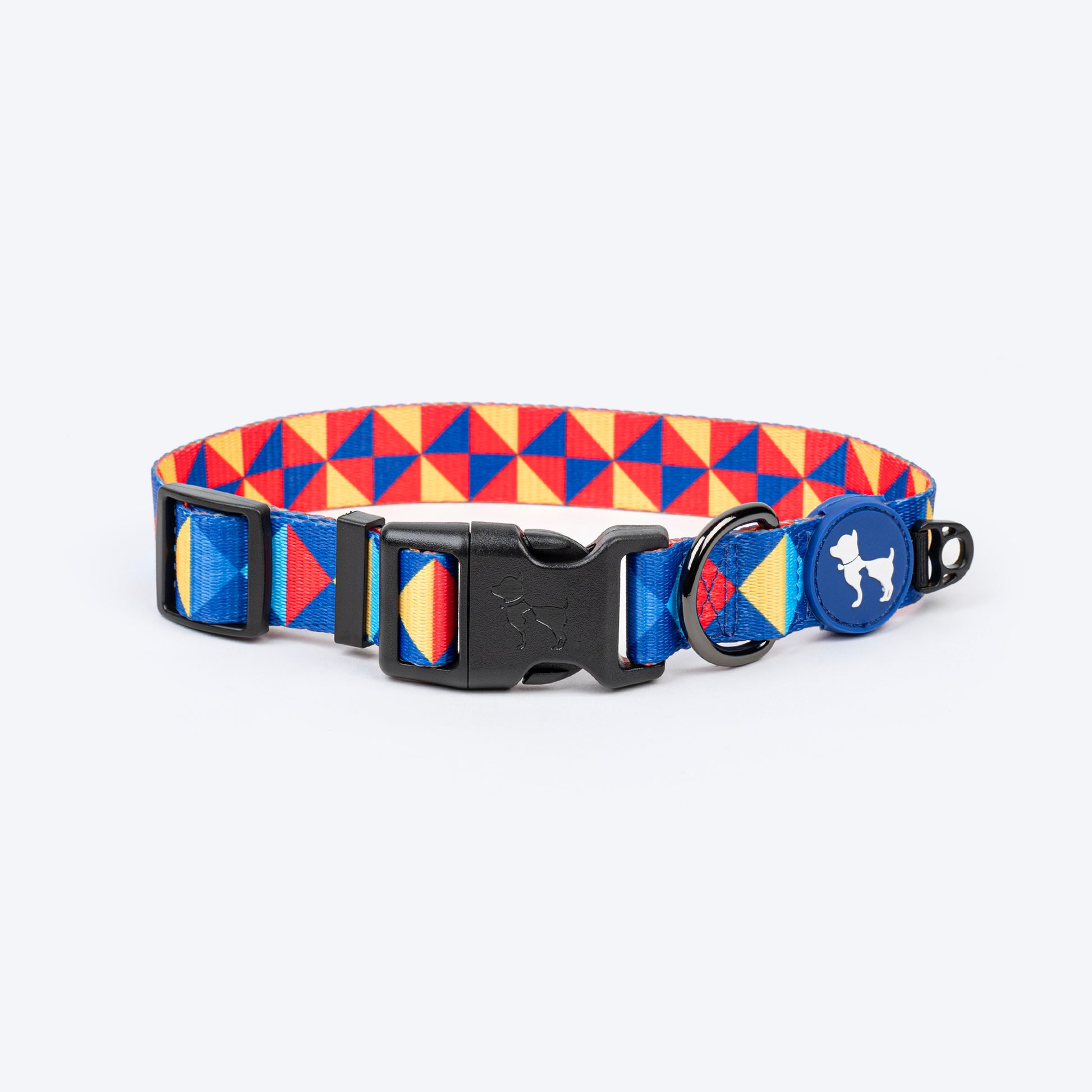 HUFT Prism Patterns Collar For Dog - Blue - Heads Up For Tails