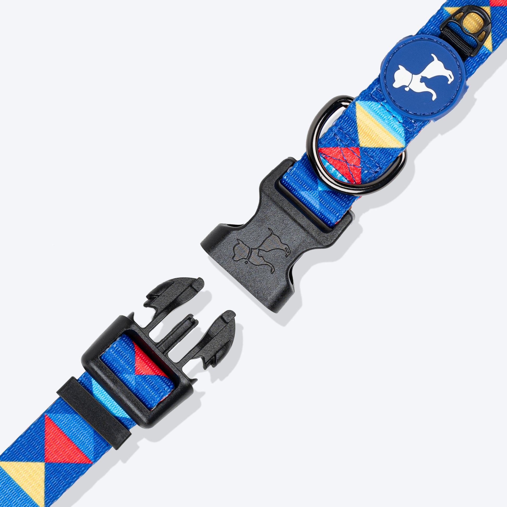 HUFT Prism Patterns Collar For Dog - Blue - Heads Up For Tails