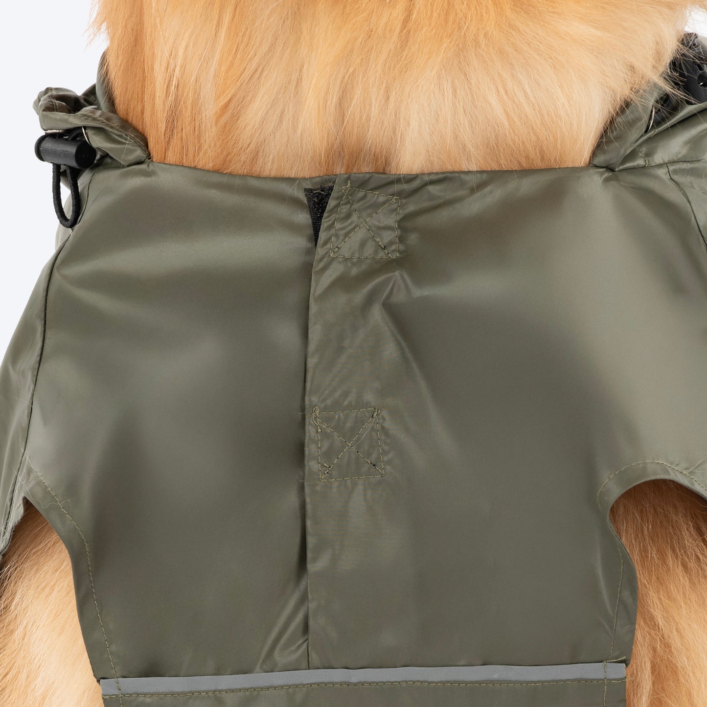 HUFT RainTail Wrap Raincoat For Dog - Olive_05