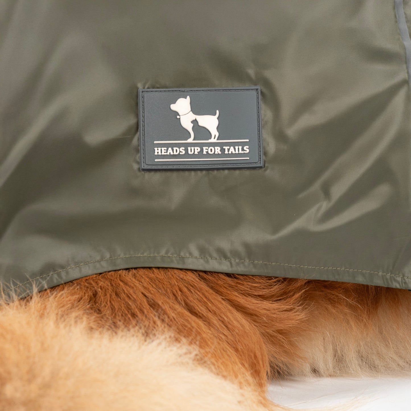 HUFT RainTail Wrap Raincoat For Dog - Olive_08