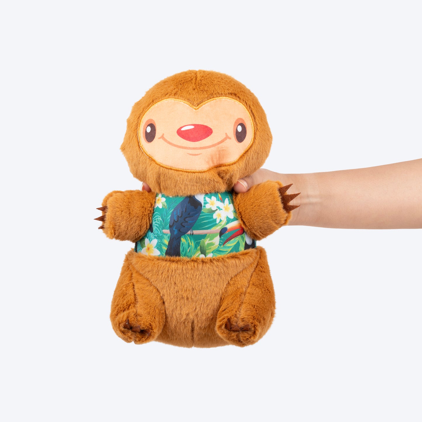 HUFT Sir Snooze-A-Lot Plush Dog Toy - Brown - Heads Up For Tails