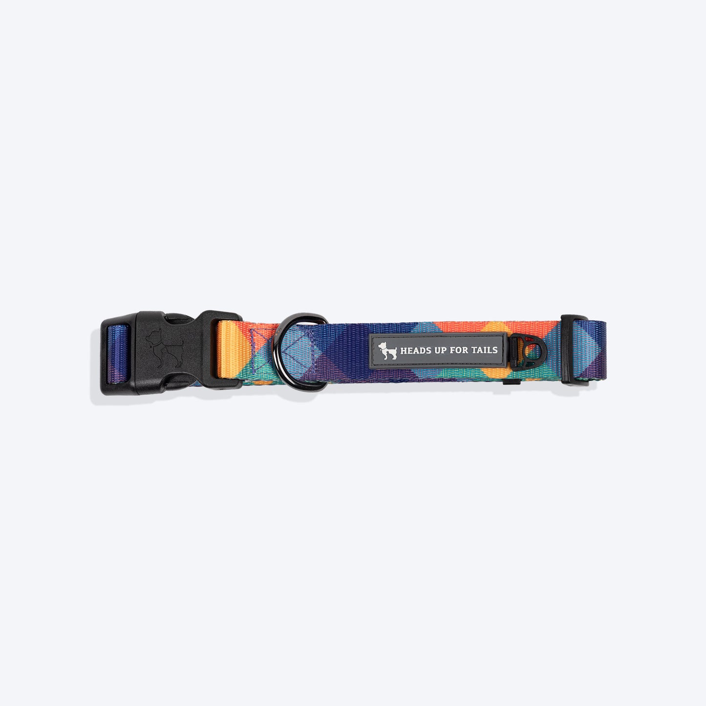 HUFT Technicolor Tartan Collar For Dog - Multicolor_04