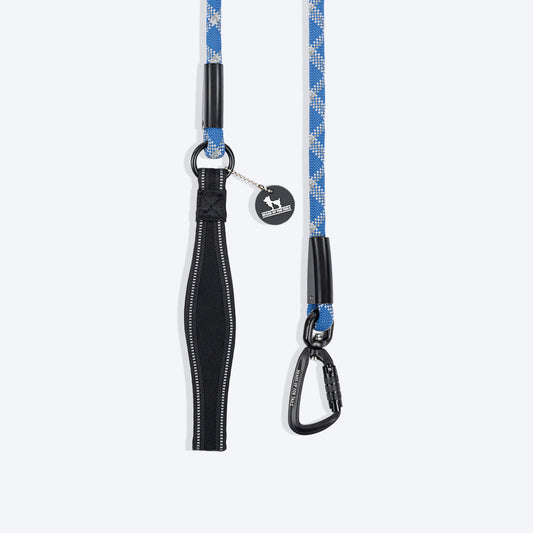 HUFT Xplorers Rope Leash With Carabiner For Dog - Blue - 5 ft_01