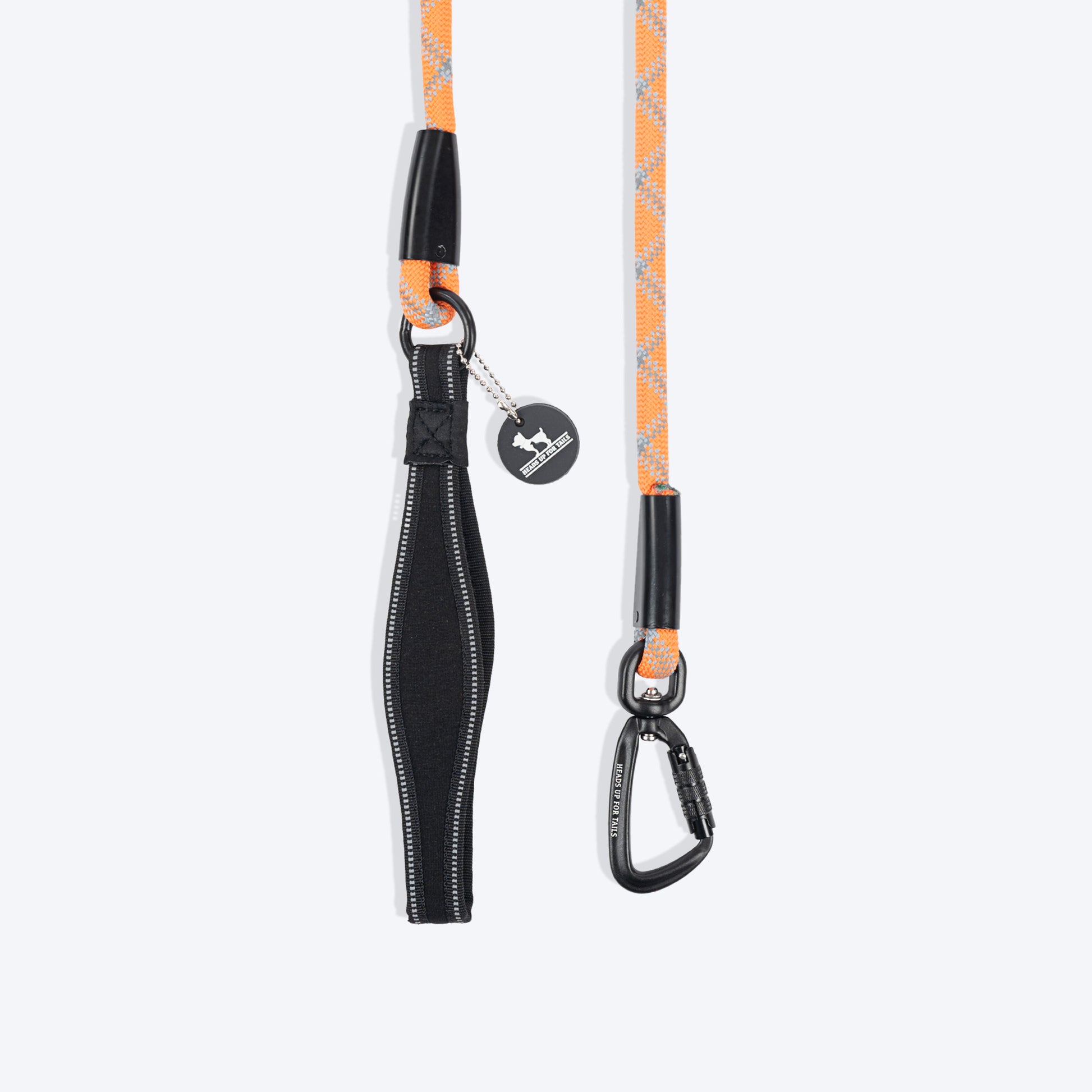 HUFT Xplorers Rope Leash With Carabiner For Dog - Orange - 5 ft_01