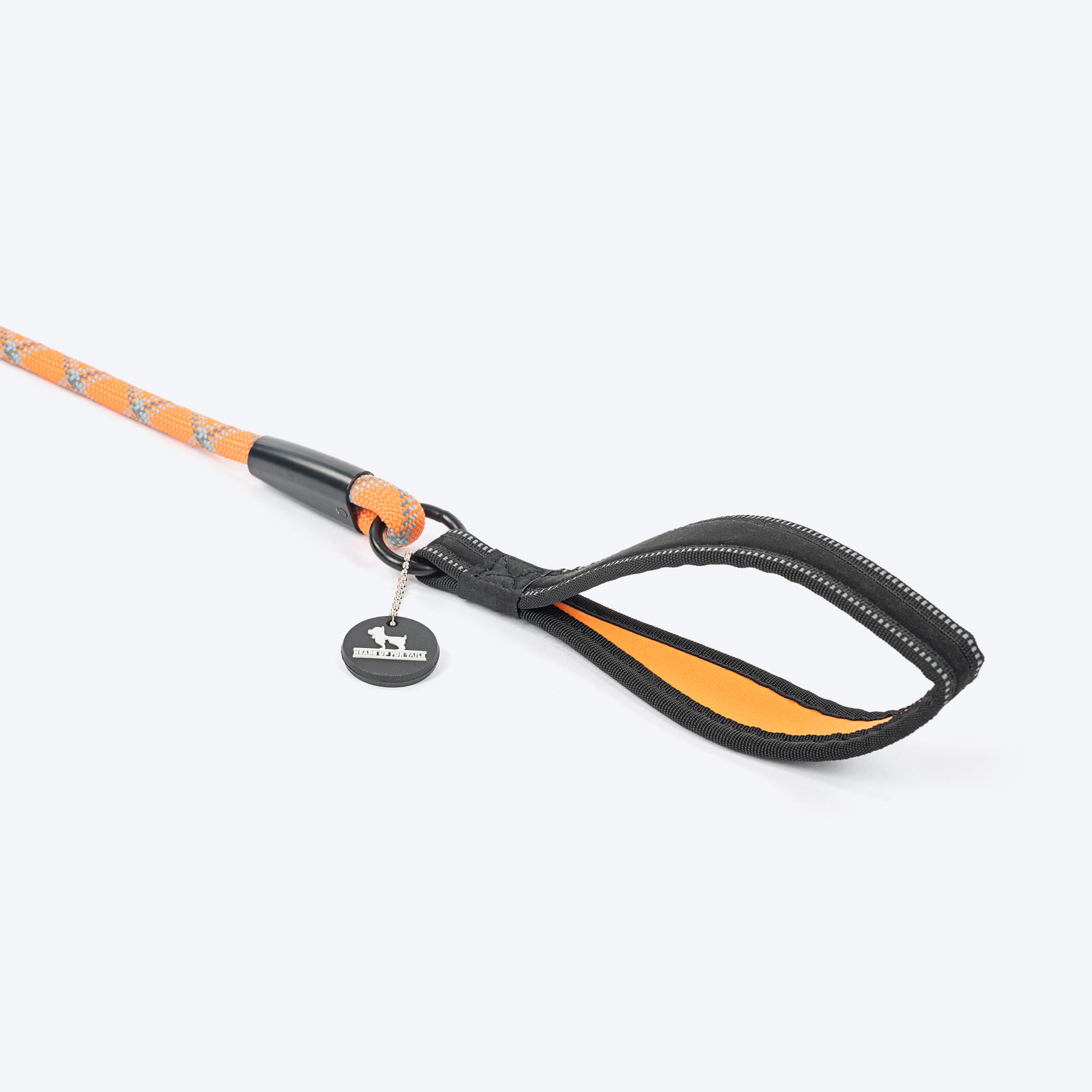 HUFT_Xplorers_Rope_Leash_With_Carabiner_For_Dog_-_Orange_-_5_ft_08