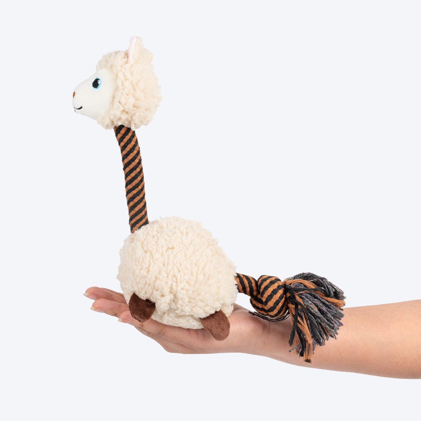 HUFT Baa Baa Plush Toy For Dog - Off White - Heads Up For Tails