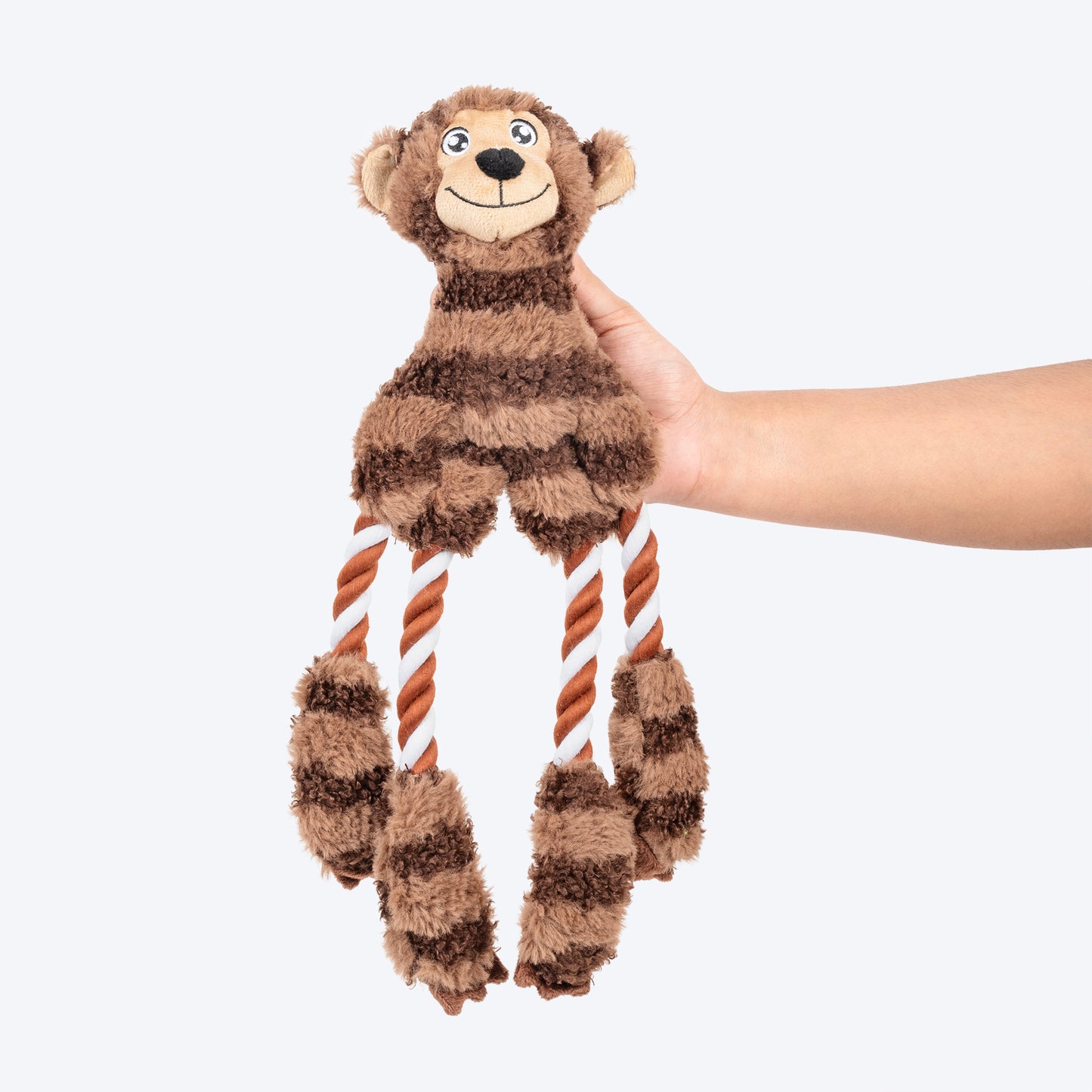 HUFT Funky Monki Plush Dog Toy - Brown - Heads Up For Tails