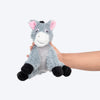 HUFT Donky Donk Plush Toy For Dog - Grey - Heads Up For Tails