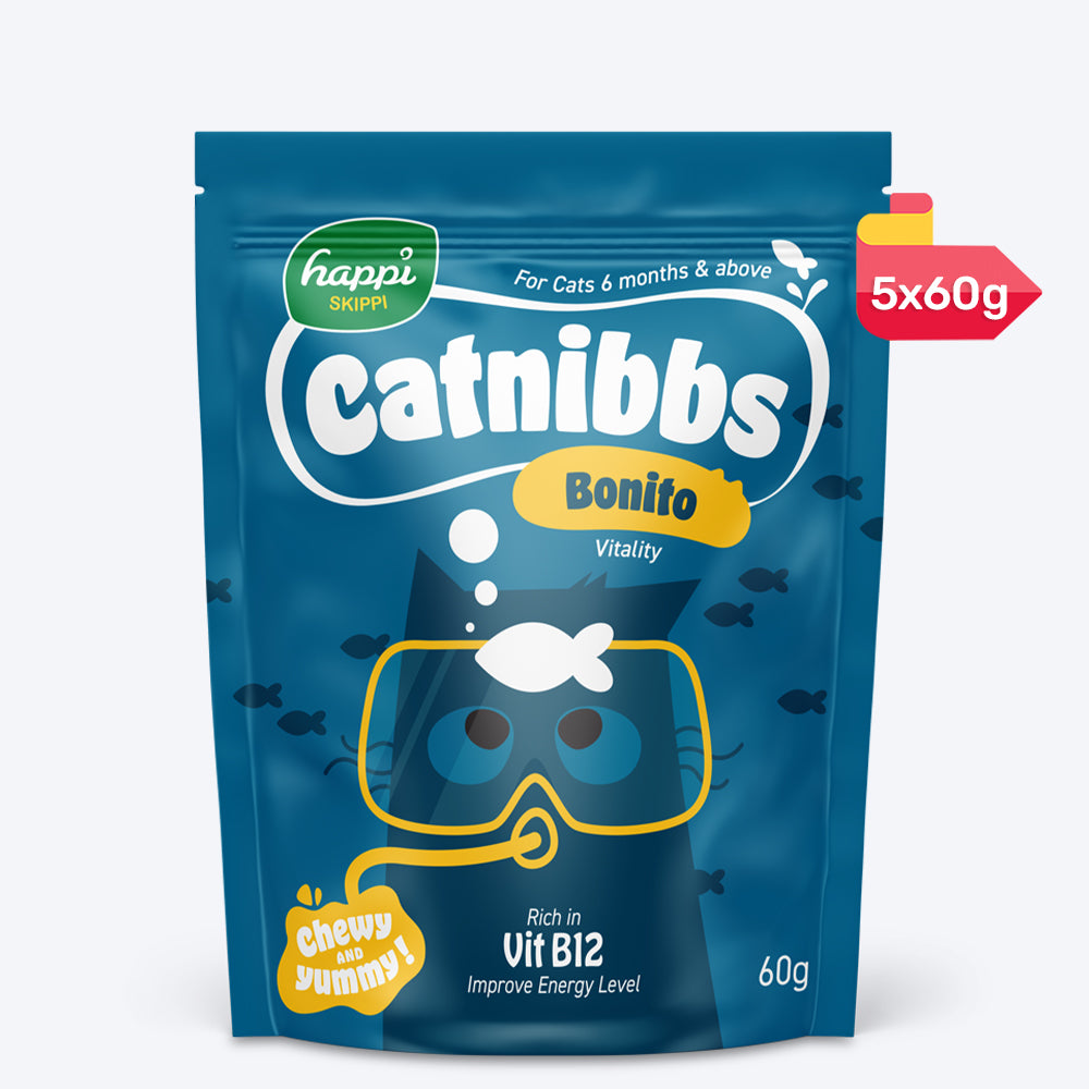 Happi Skippi Catnibbs Bonito Vitality Chewy & Yummy Cat Treat - 60 gm - Heads Up For Tails