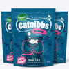 Happi Skippi Catnibbs Salmon Shiny Coat Chewy & Yummy Cat Treat - 60 gm - Heads Up For Tails