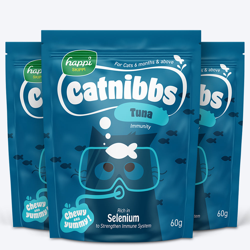 Happi Skippi Catnibbs Tuna Immunity Chewy & Yummy Cat Treat - 60 gm - Heads Up For Tails