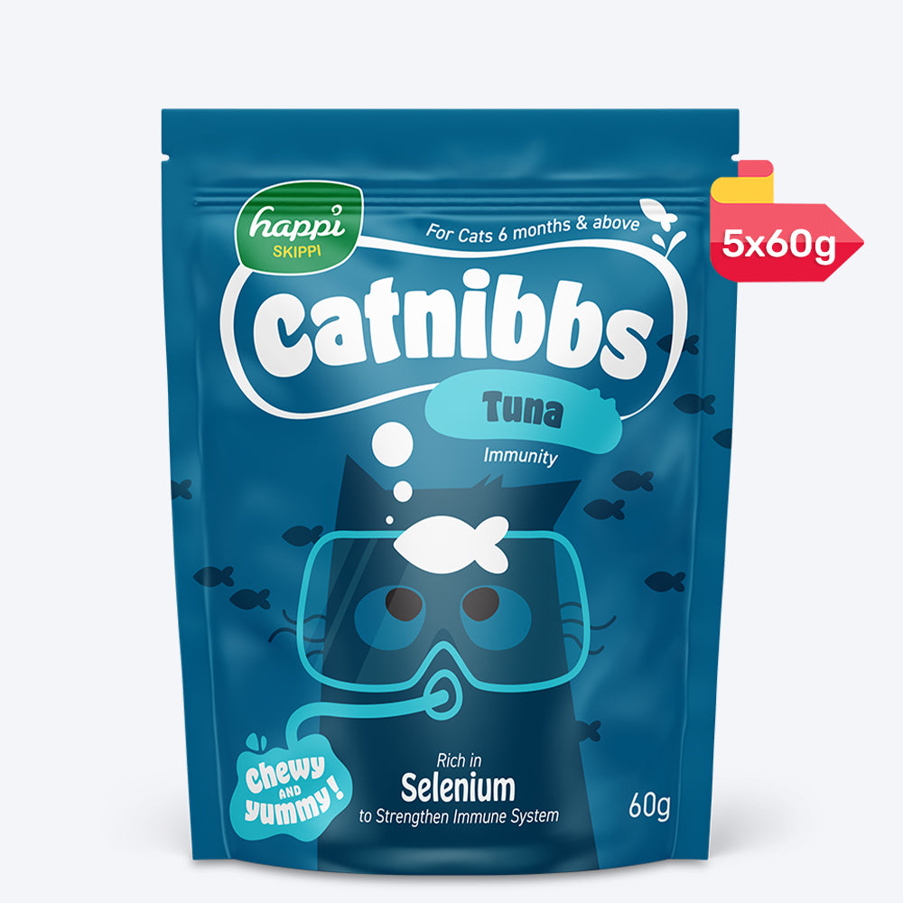 Happi Skippi Catnibbs Tuna Immunity Chewy & Yummy Cat Treat - 60 gm - Heads Up For Tails