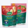Happi Skippi Petite Zest Dental Chews: Apple & Strawberry Treat Combo For Dog - 2.5" - (2 x 150g)_01