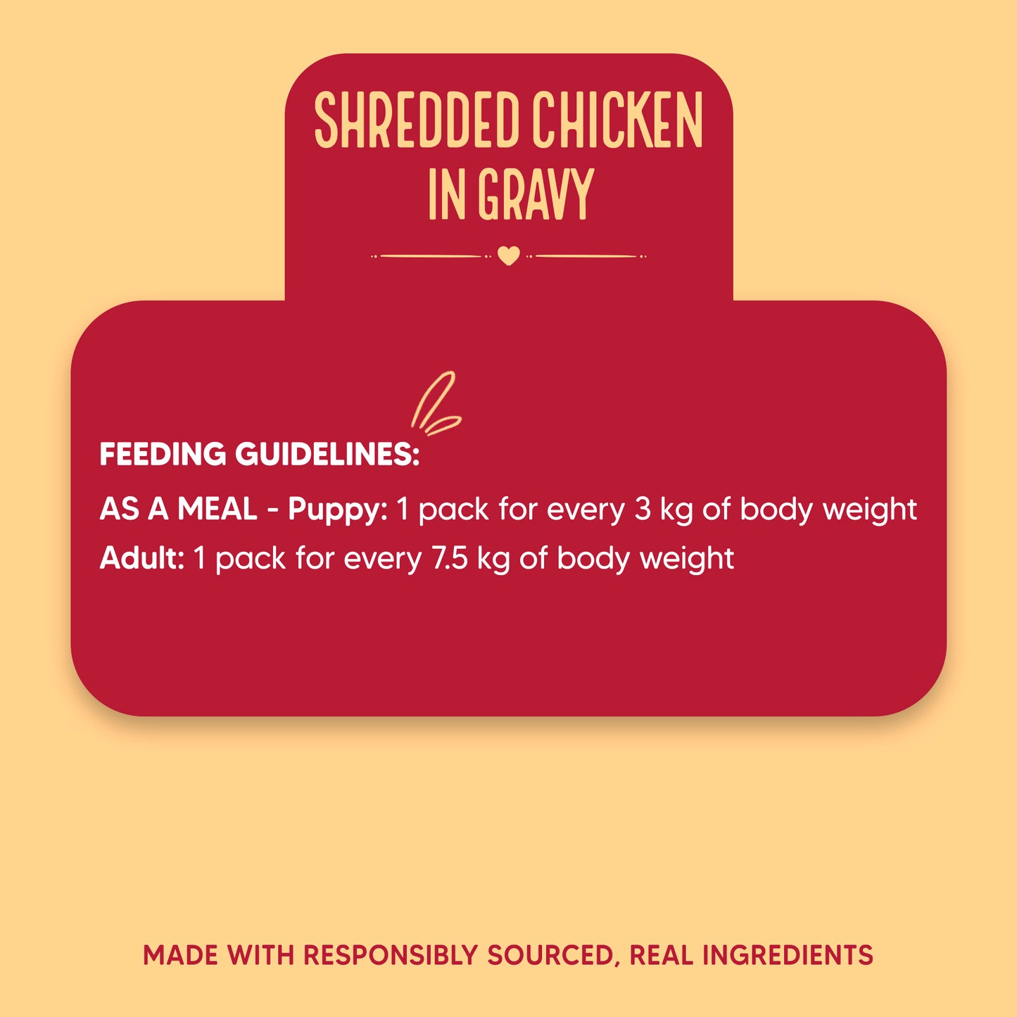 Hearty Shredded Chicken & Pumpkin In Gravy Dog Wet Food - 70 g - Heads Up For Tails