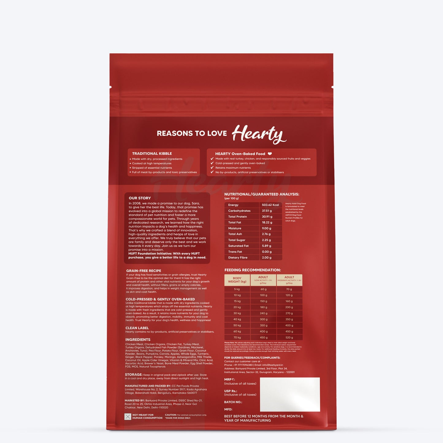 Hearty Turkey, Fish & Chicken Grain-Free Oven-Baked Adult Dog Food - All Breeds_06