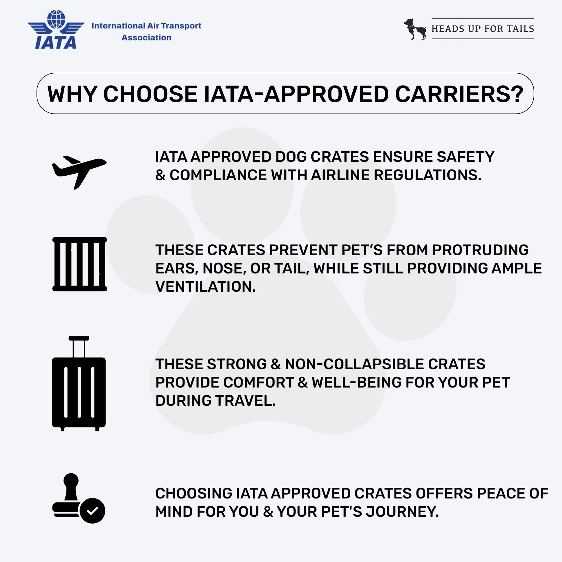 Petmate Sky Kennel Pet Carrier - Light Grey - Heads Up For Tails