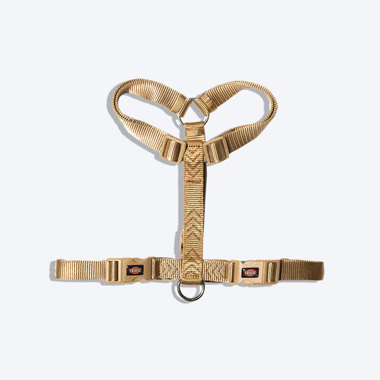 Trixie Premium Nylon H-Harness For Dogs - Caramel
