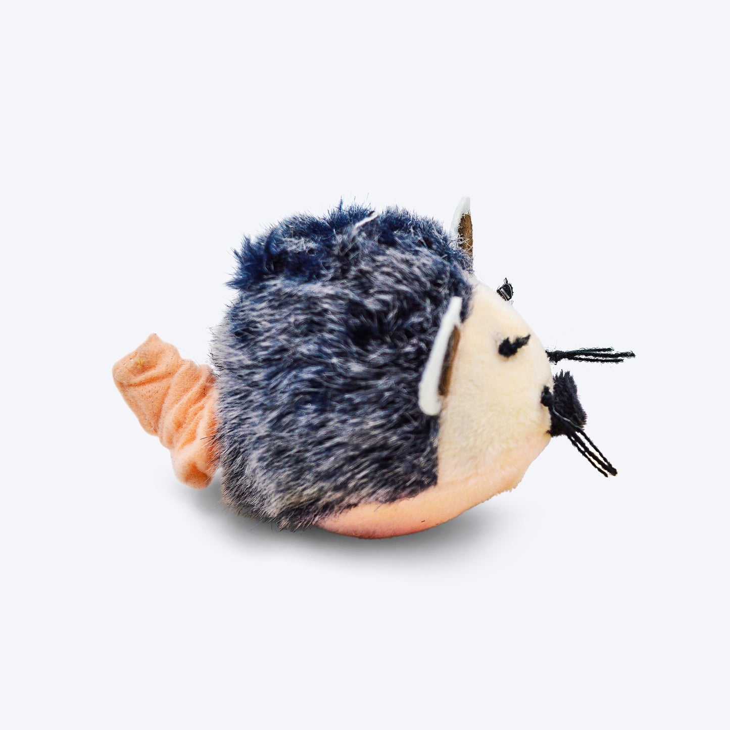 FOFOS Pull String & Sound Chip Catnip Inside Squeaky Toy For Cat - Grey - Heads Up For Tails