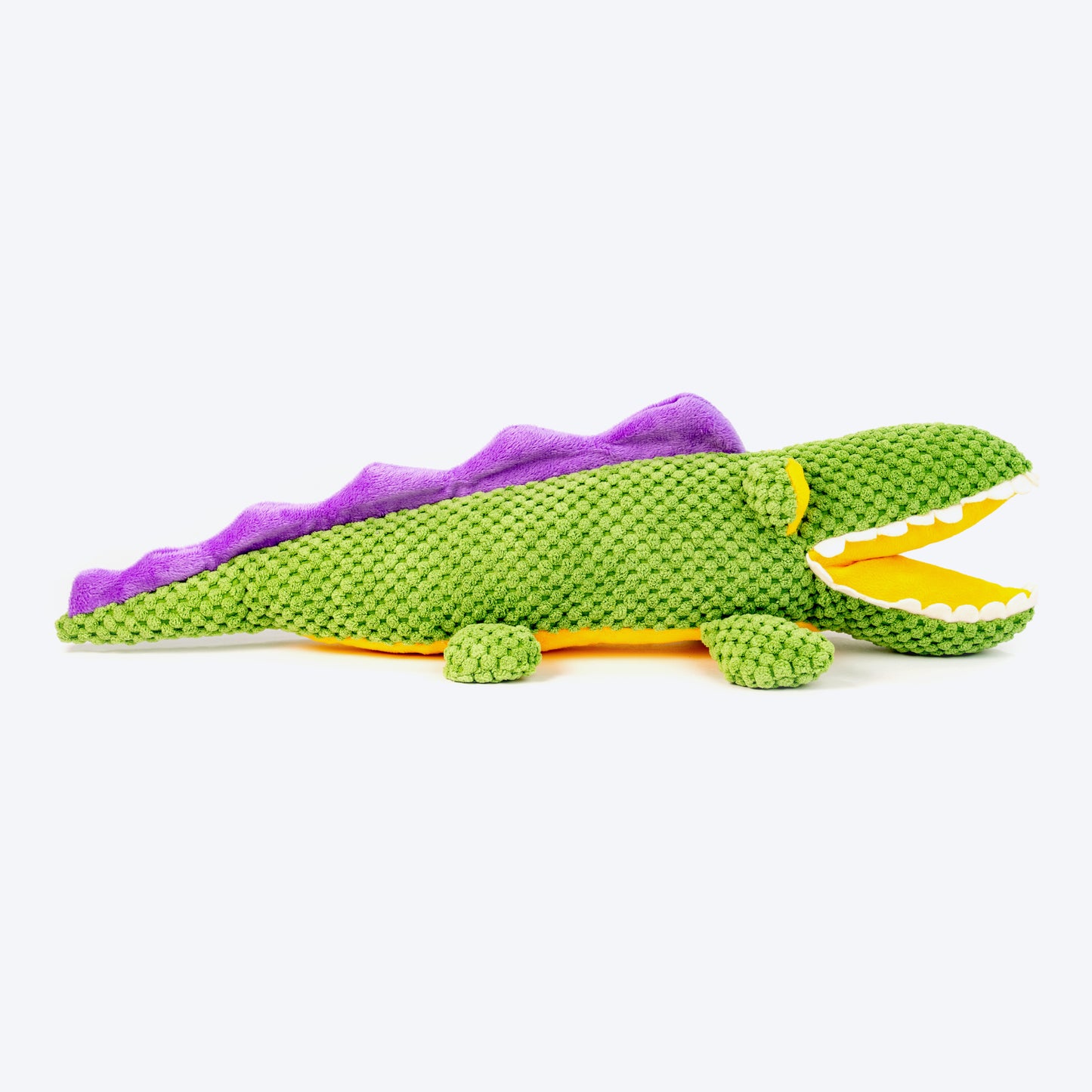 Barkbutler Aly The Gator Squeaky Plush Toy For Dog - Green - Heads Up For Tails
