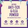 HUFT Natural Anti Tick and Flea Powder for Dogs & Cats - 100 g - Heads Up For Tails