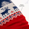 HUFT Winter Miracle Sweater For Dogs - Red & Blue - Heads Up For Tails