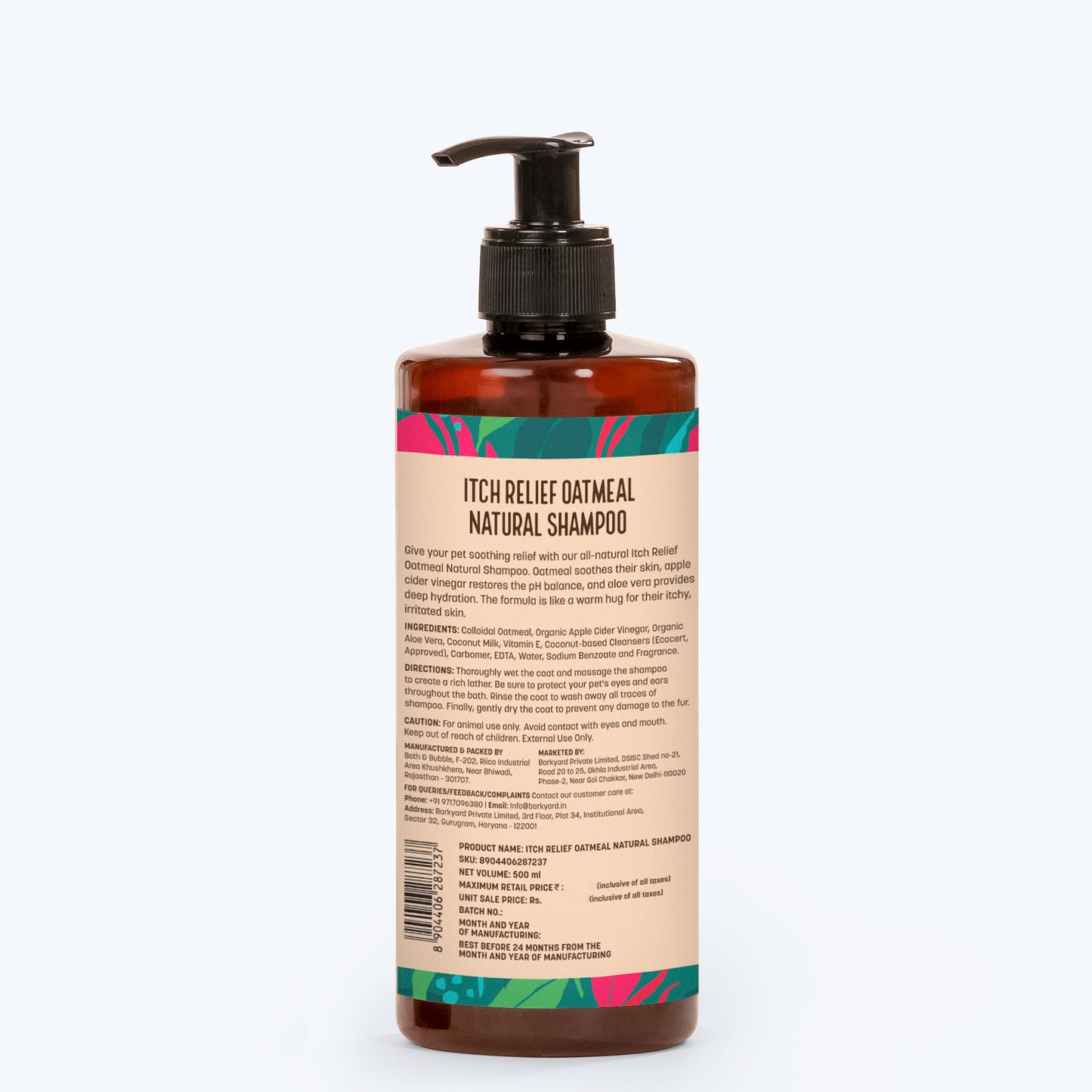 HUFT Natural Itch Relief Oatmeal Shampoo For Dogs - Apple Cider Vinegar & Aloe Vera_15