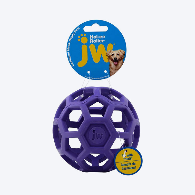 JW Pet Hol-ee Roller Puzzle Dog Toy - Assorted - Heads Up For Tails