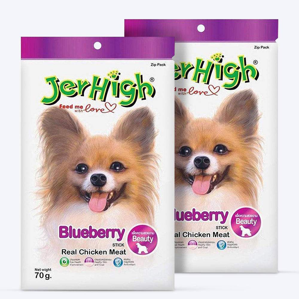 JerHigh Blueberry Stick Dog Treats with Real Chicken Meat - 70 g_02