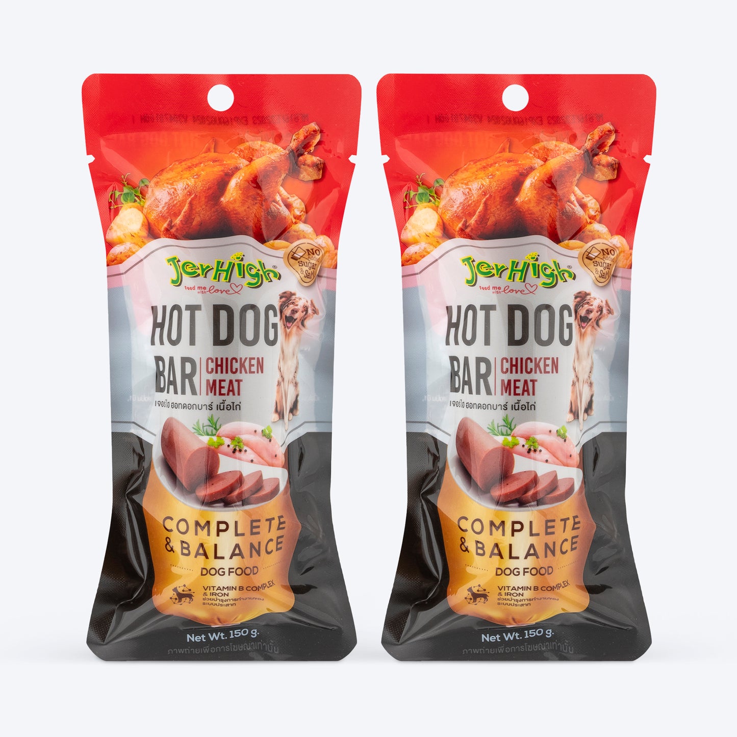 JerHigh Hotdog-Bar Dog Treat - Chicken - 150 g_02