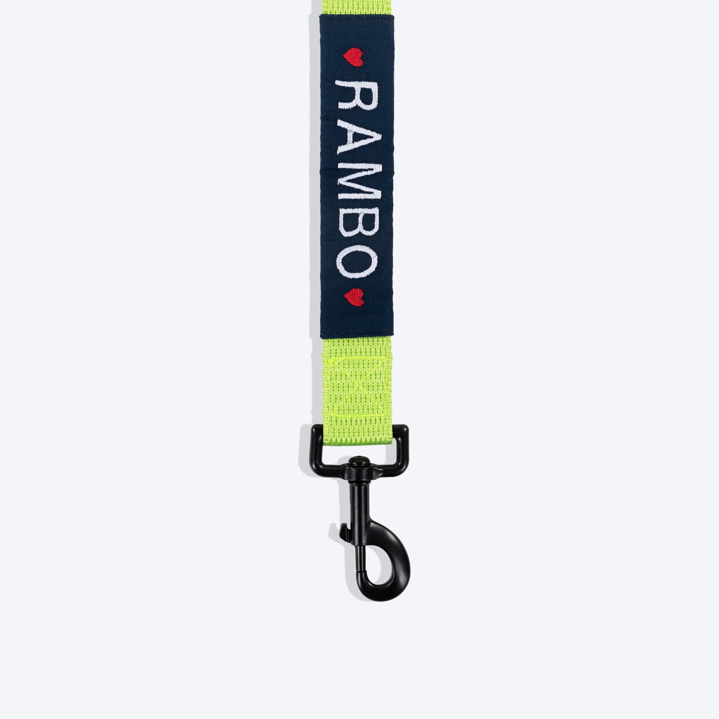 HUFT Personalised Basics Leash For Dog - Neon Green - Heads Up For Tails